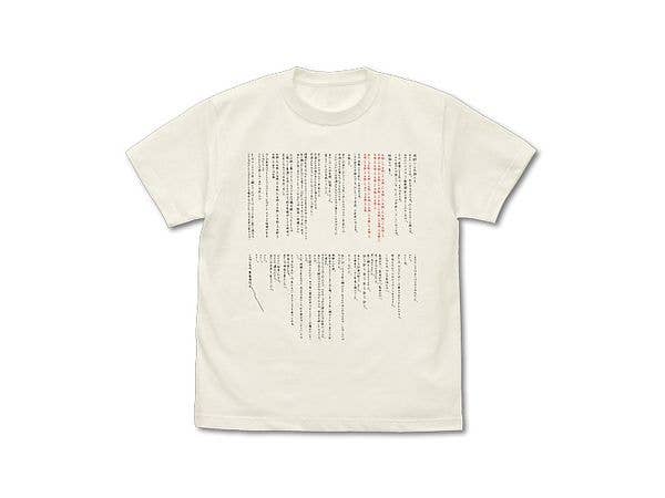 STEINS: GATE Suzuha's Letter T-shirt Vanilla White S