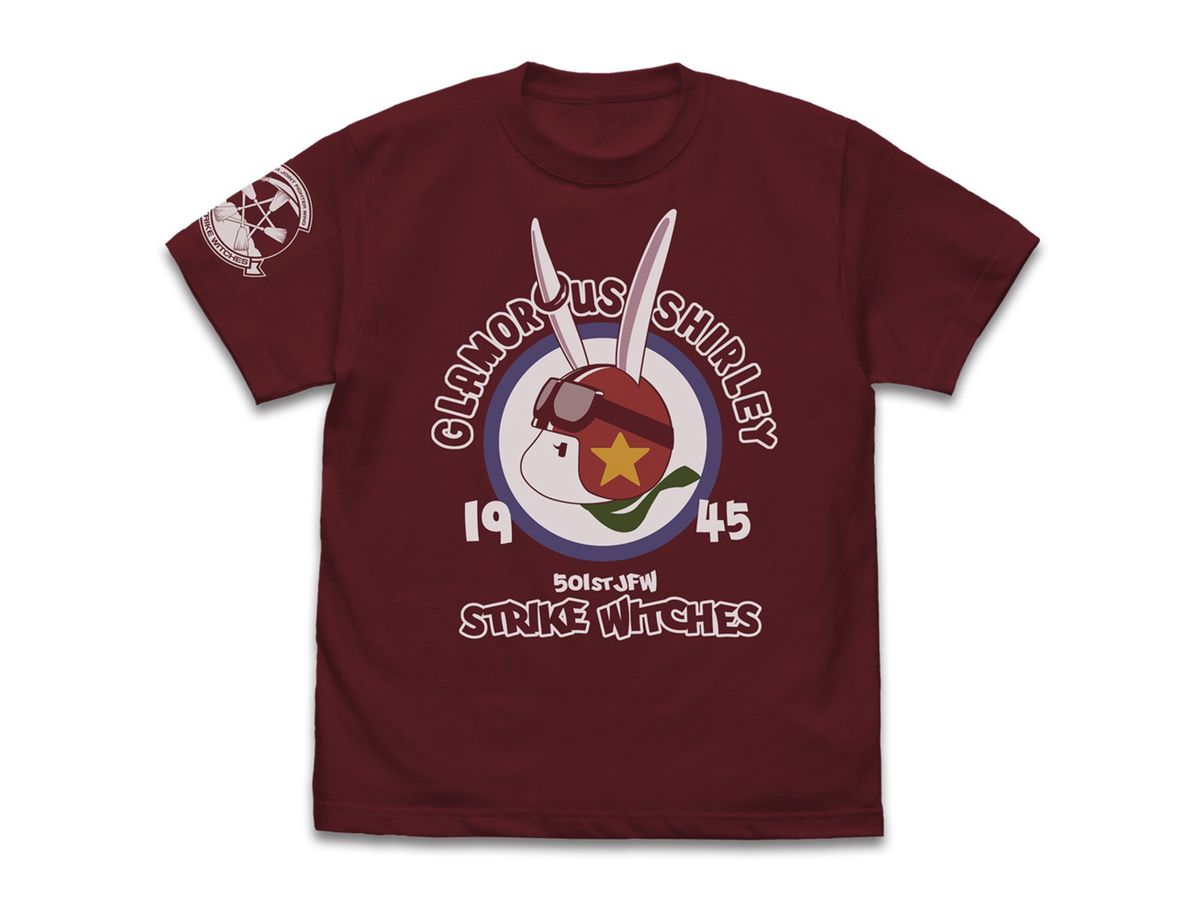 Strike Witches: Charlotte E. Yeager Personal Mark T-Shirt Burgundy M