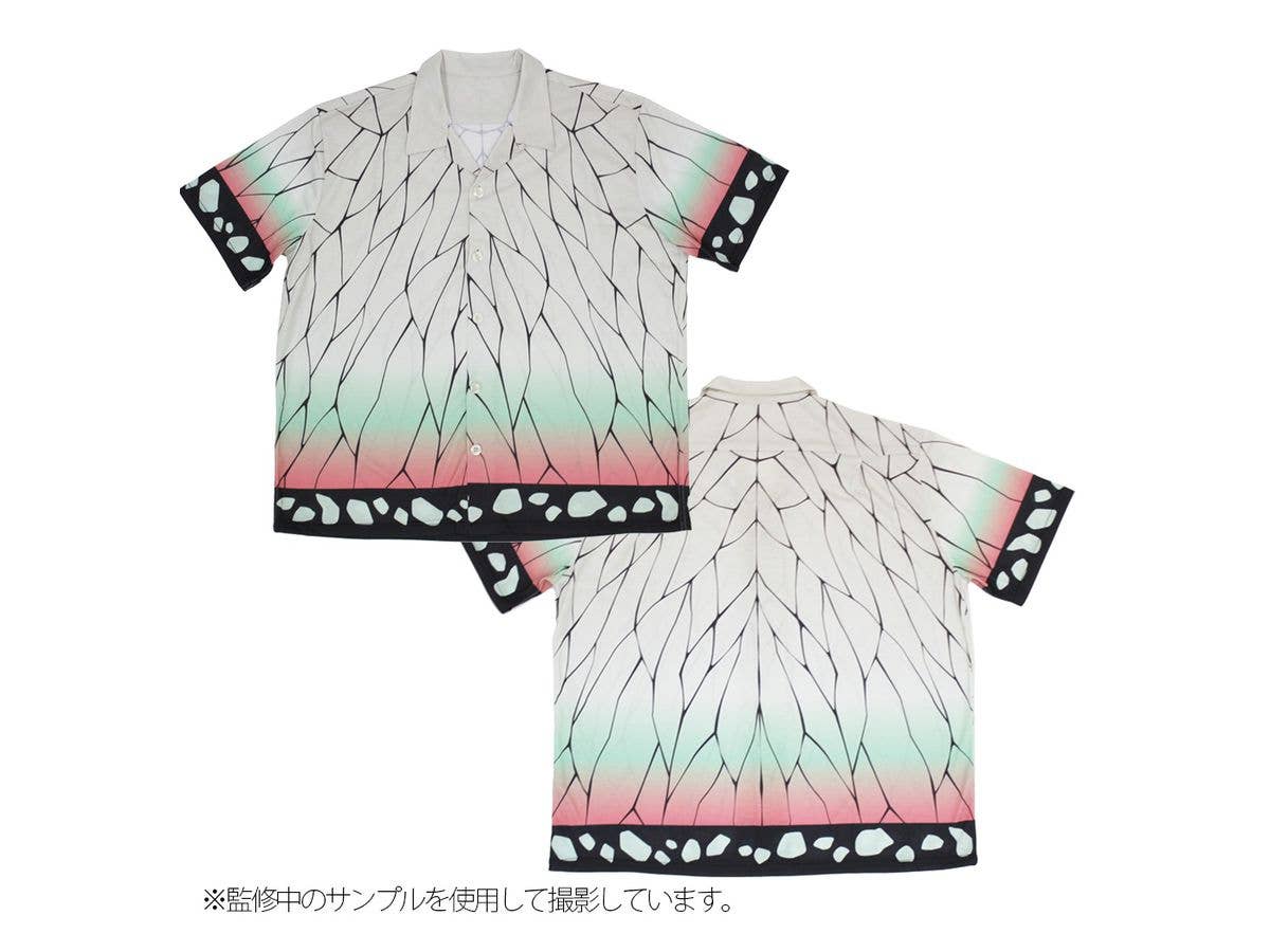 Demon Slayer: Kimetsu no Yaiba: Kocho Shinobu Dry Aloha Shirt L