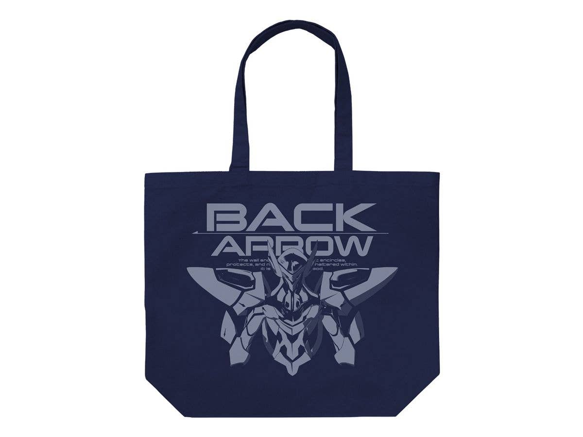 Back Arrow Mugar Large Tote Navy