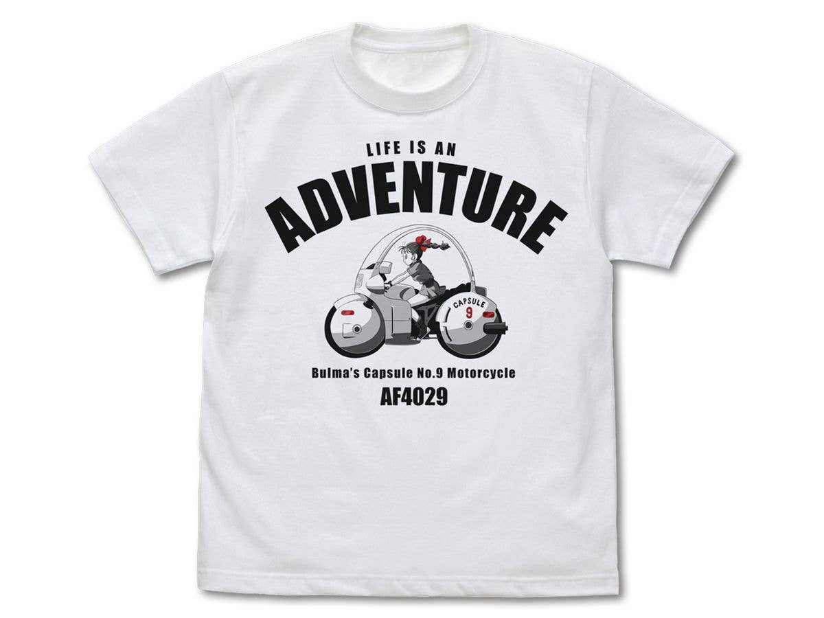 Dragon Ball: Bulma's Bike T-Shirt / White-Xl