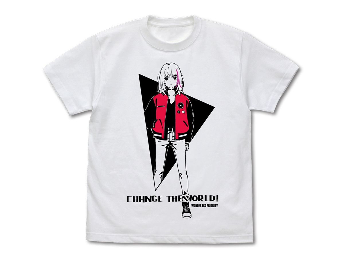 Wonder Egg Priority: Rika Kawai T-shirt White L
