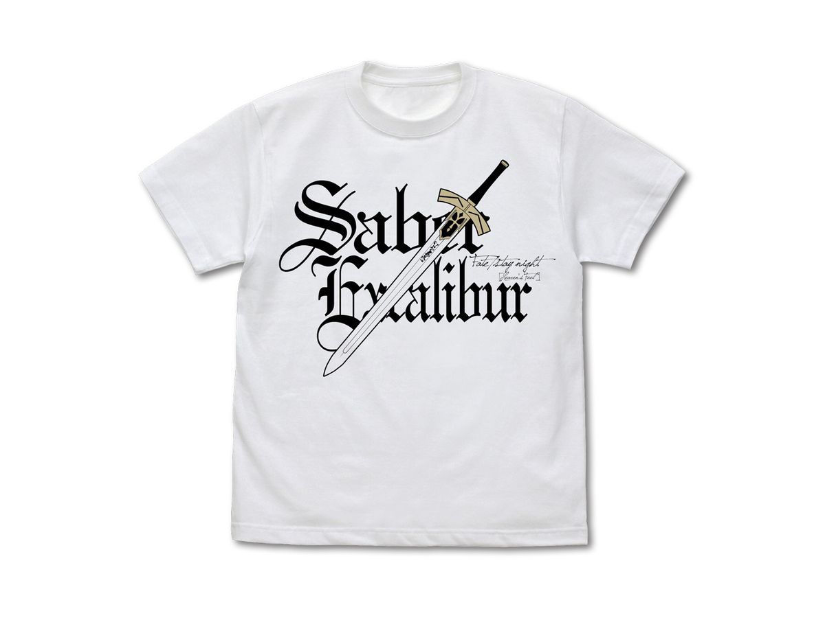 Fate/stay night [Heaven's Feel]: Promised Excalibur T-shirt White L