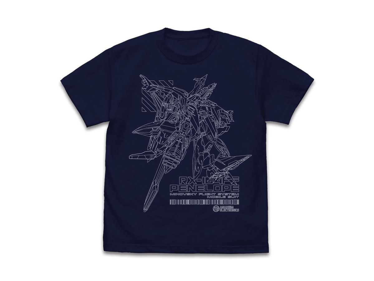 Mobile Suit Gundam Hathaway's Flash: Penelope T-Shirt / Navy-Xl