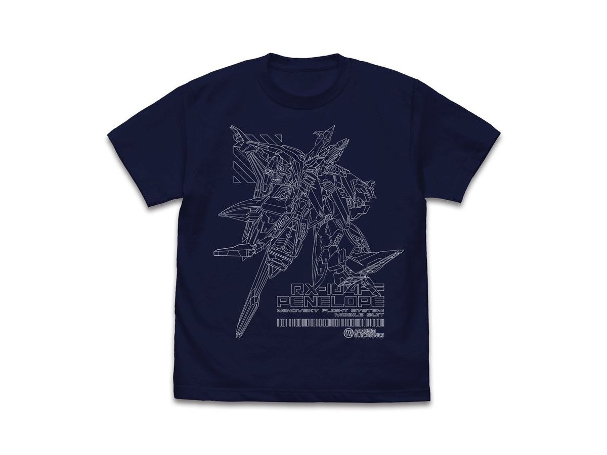 Mobile Suit Gundam: Hathaway's Flash: Penelope T-shirt Navy XL