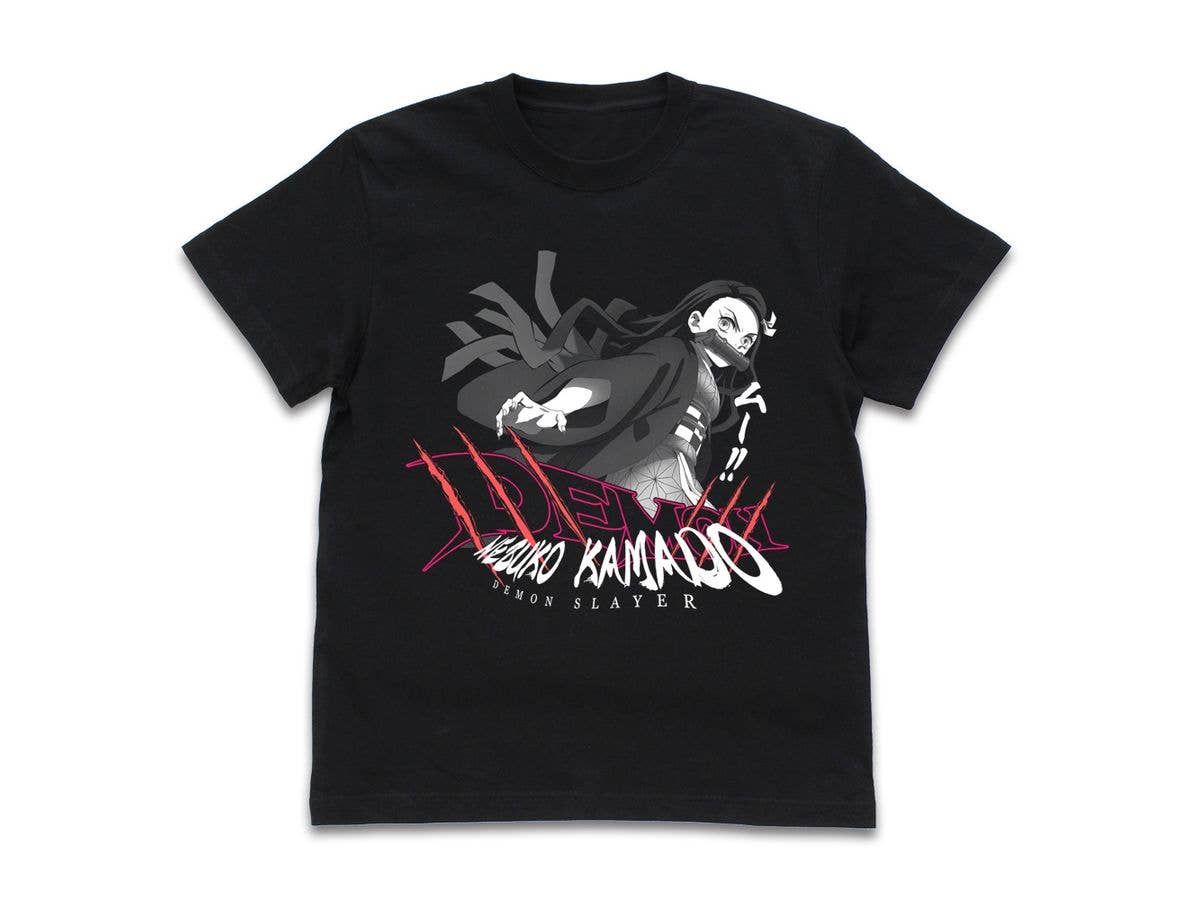 Anime Demon Slayer: Mugen Train Nezuko T-Shirt / Black-S