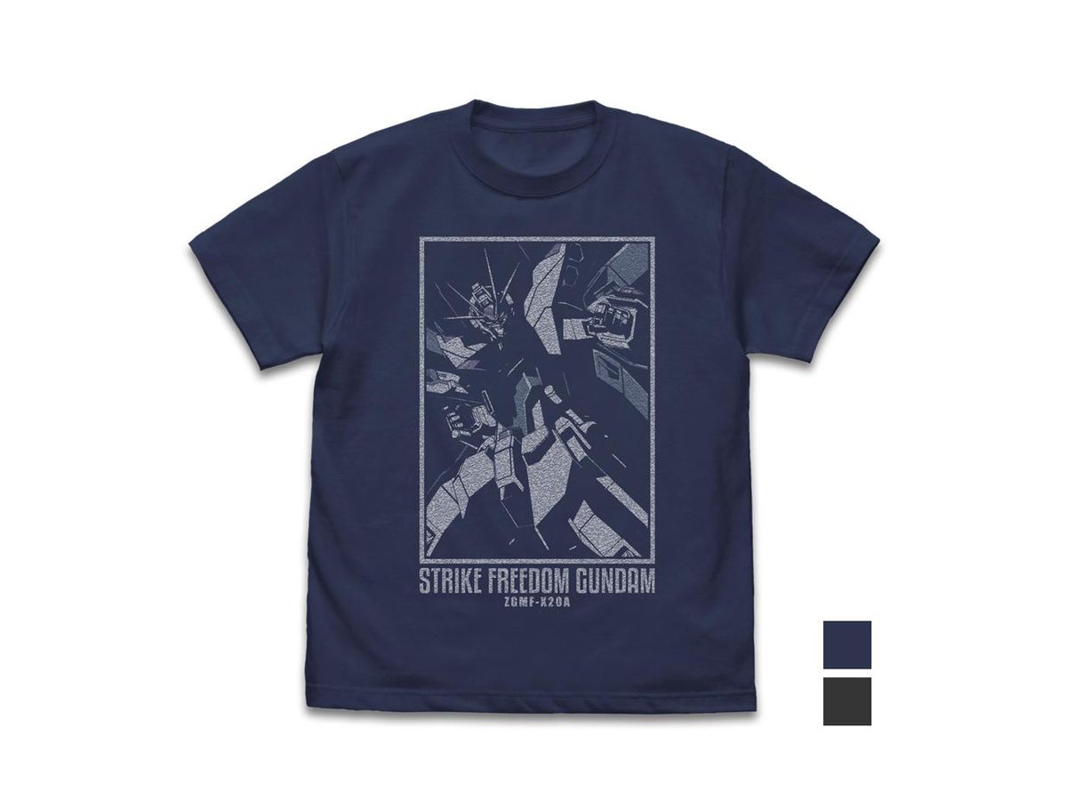 Mobile Suit Gundam SEED DESTINY: Strike Freedom Gundam T-shirt Indigo S
