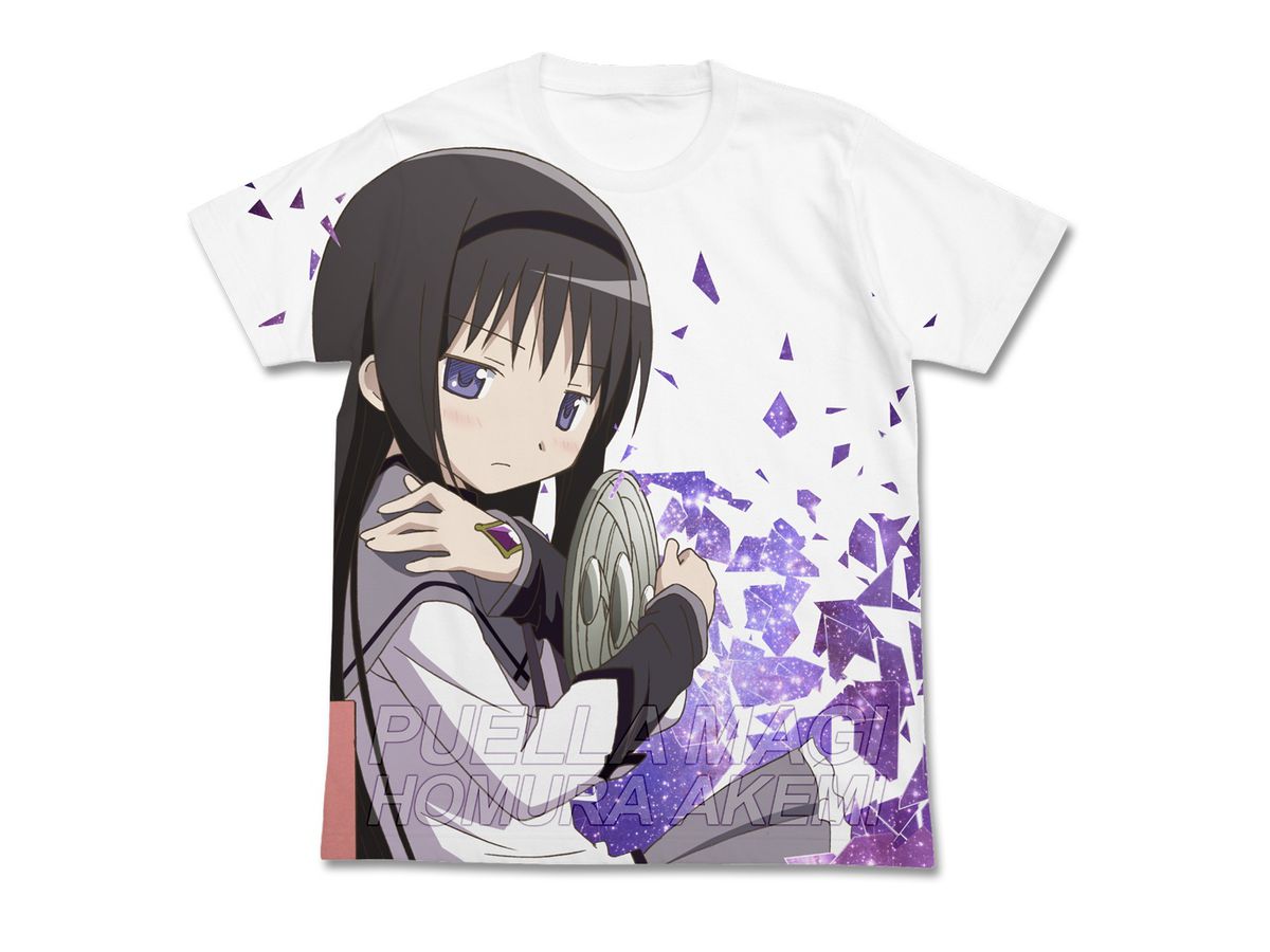 Puella Magi Madoka Magica: Homura Akemi Full Graphic T-shirt ver2.0 White S