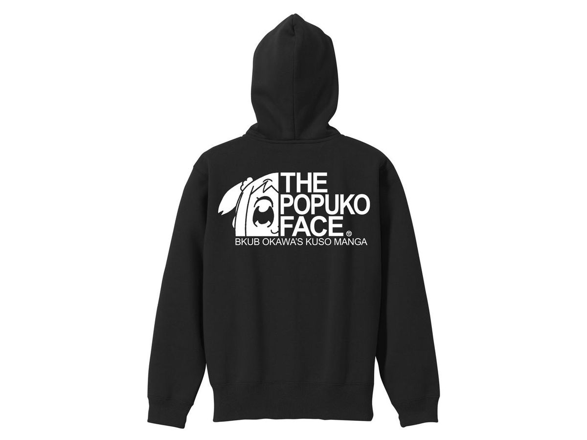 Pop Team Epic POPUKO FACE Zip Hoodie BLACK L