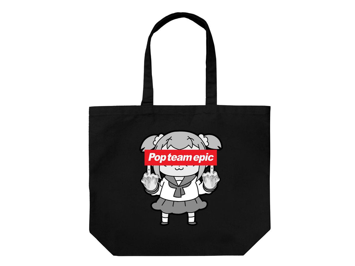 Pop Team Epic Procession is Created Large Tote BLACK