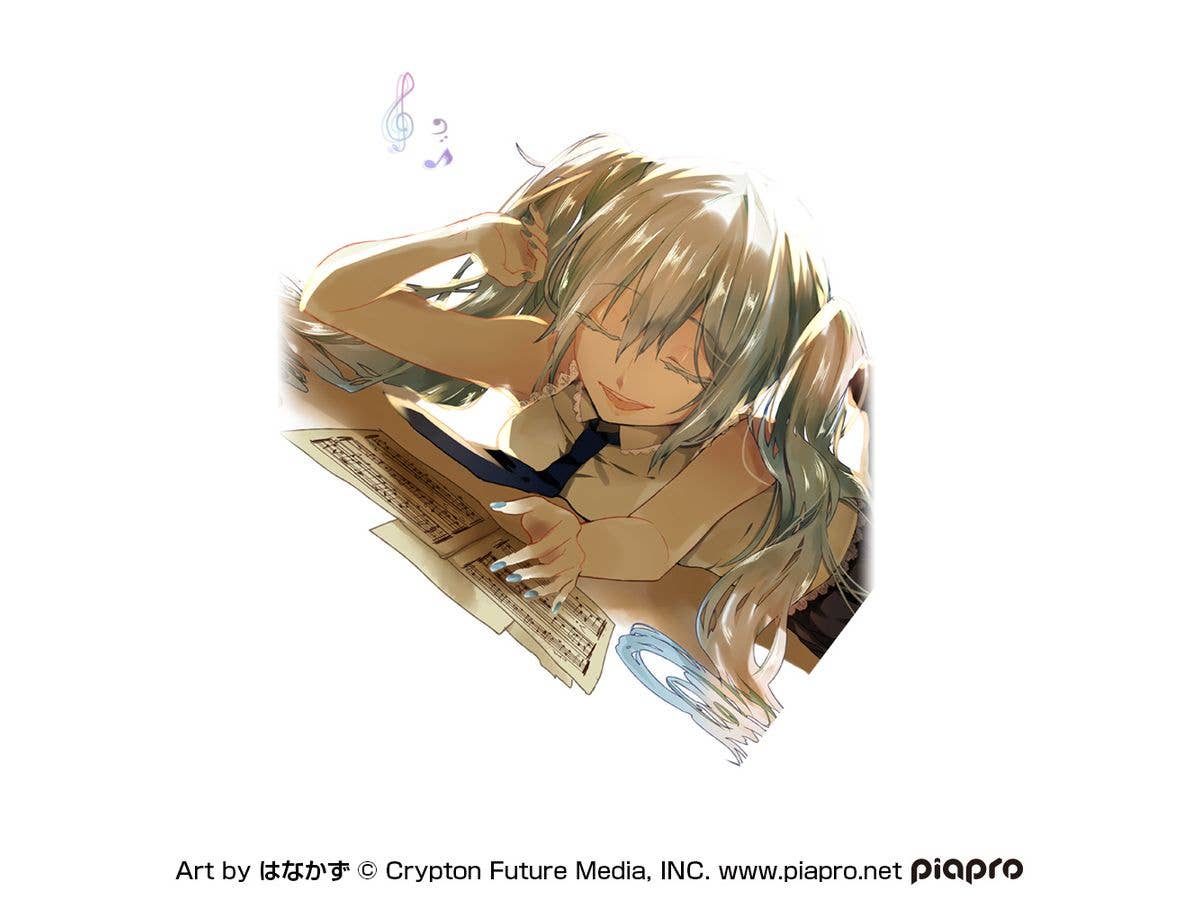 Hatsune Miku Full Graphic T-Shirt Hanakazu Ver. / White-M