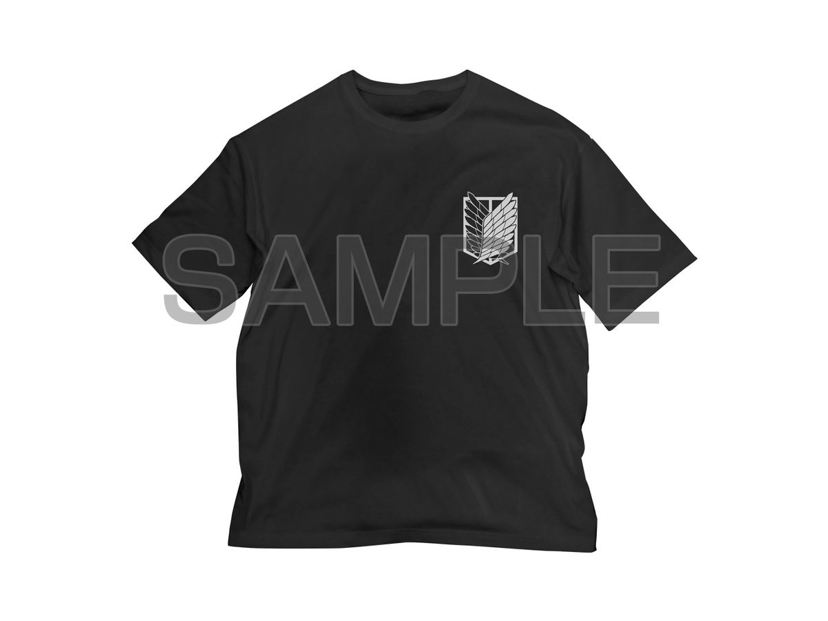 Attack on Titan: The Survey Corps Big Silhouette T-shirt BLACK XL