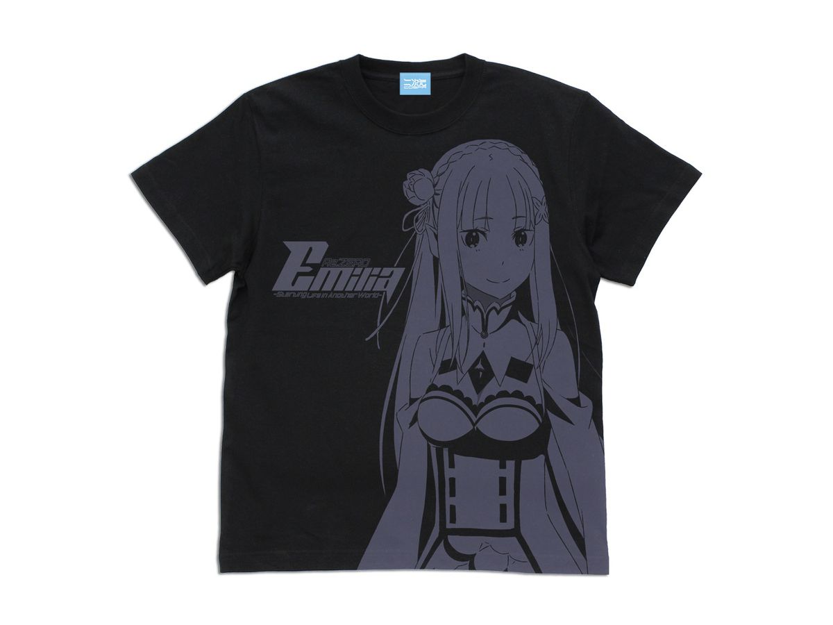 Re: Zero Starting Life in Another World: Emilia All Print T-shirt BLACK S