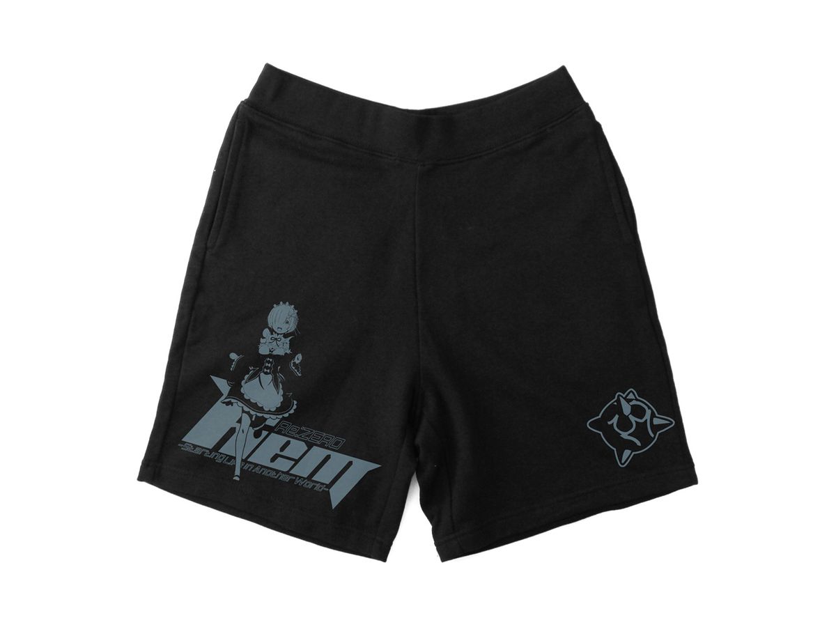 Re: Zero Starting Life in Another World: Rem Sweatshirts Half Pants BLACK L