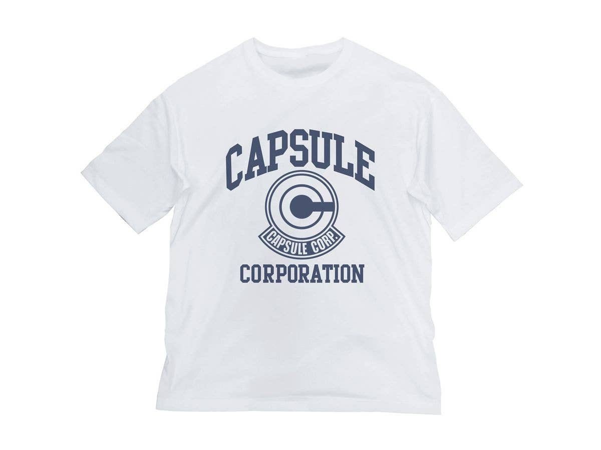Dragon Ball: Capsule Corporation Big Silhouette T-Shirt / White-L