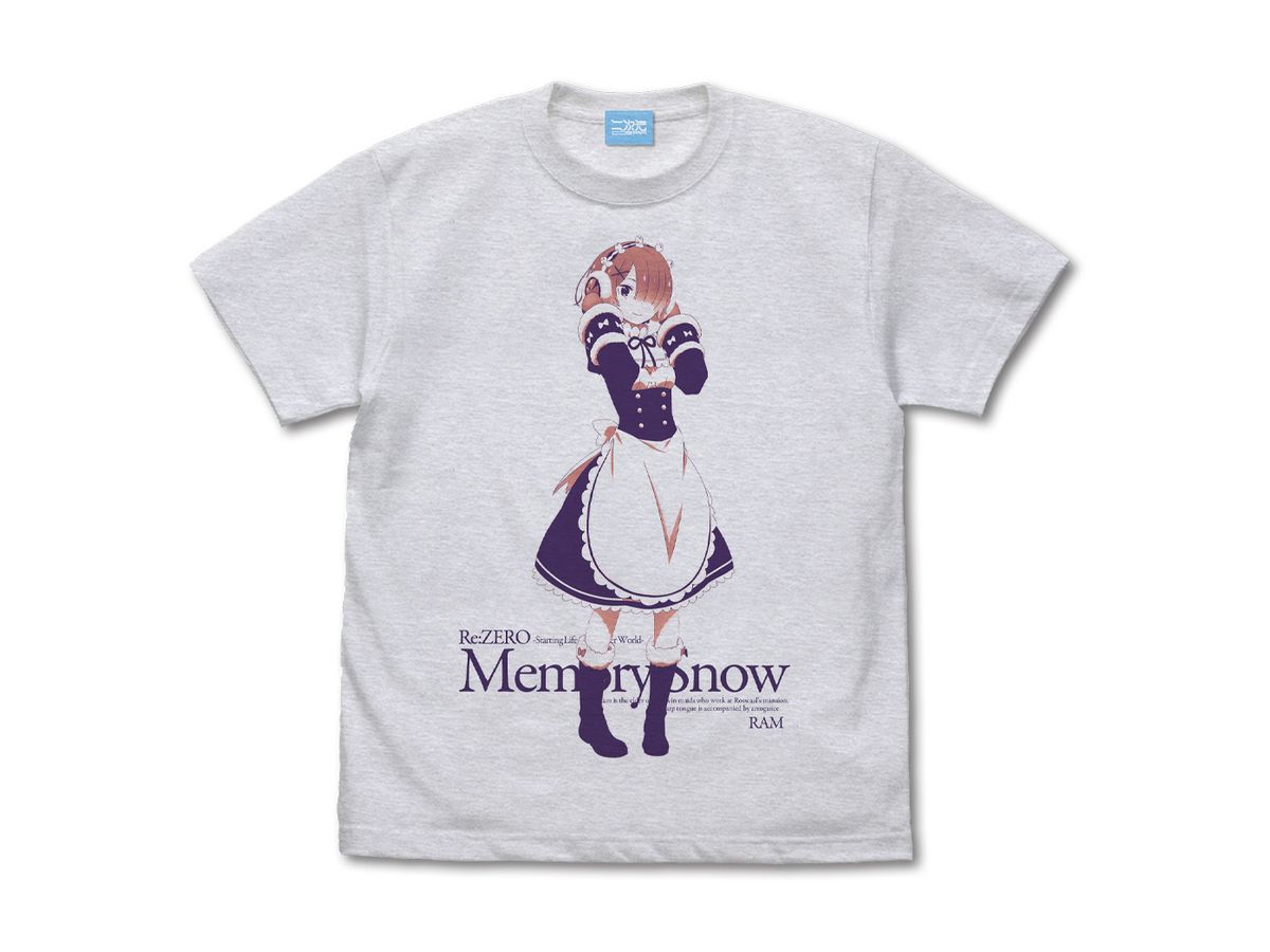 Re: Zero Starting Life in Another World: Ram T-shirt Memory Snow Ver. ASH L