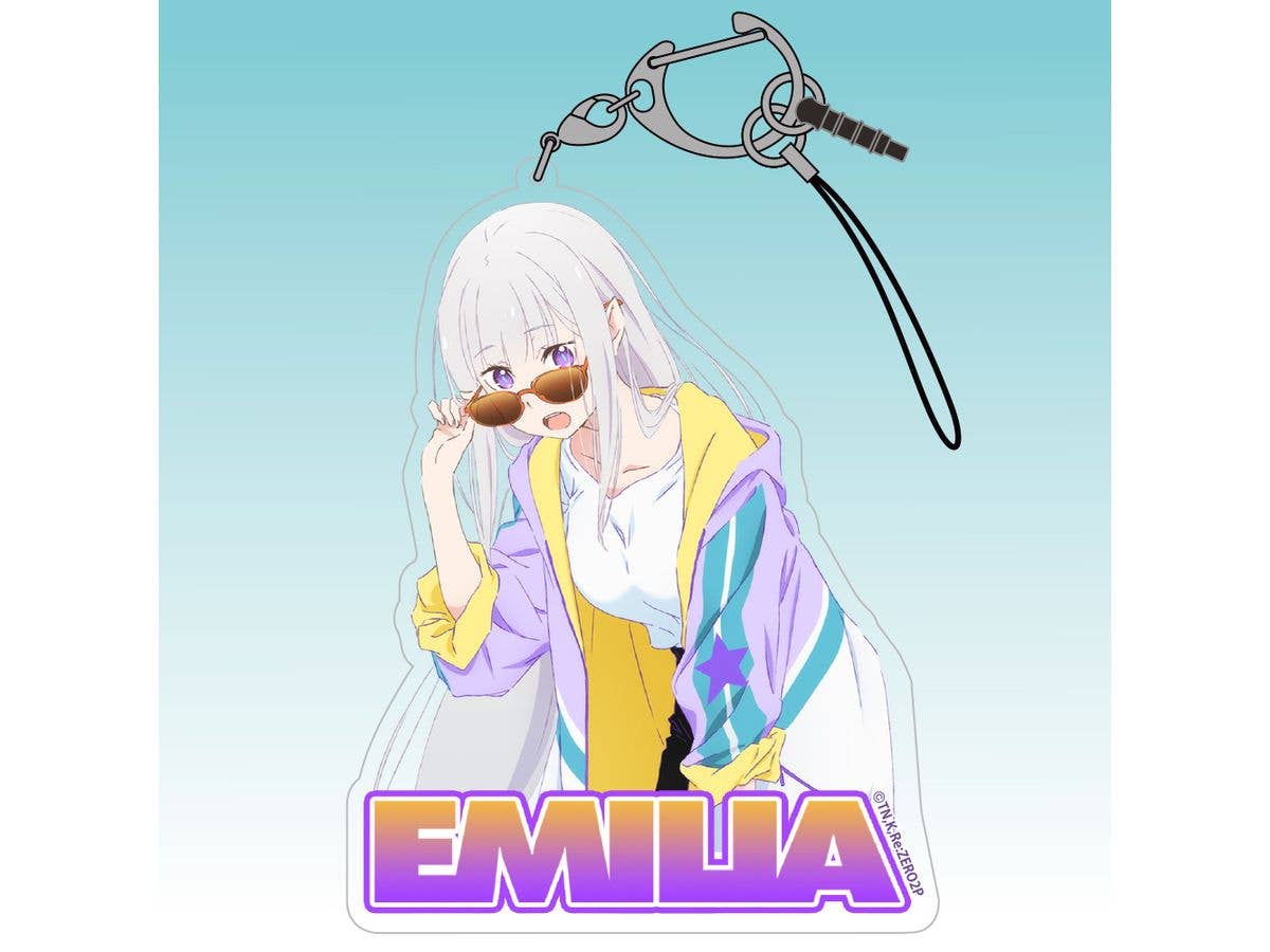 Re:Zero Starting Life In Another World: Emilia Design Acrylic Multi-Keychain