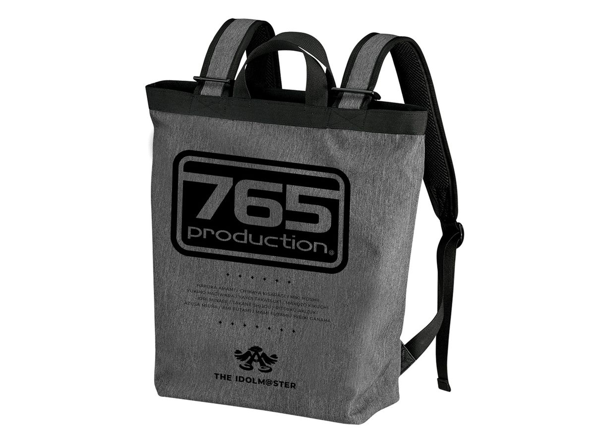 The Idolmaster 765PRO Logo 2WAY Backpack HEATHER CHARCOAL