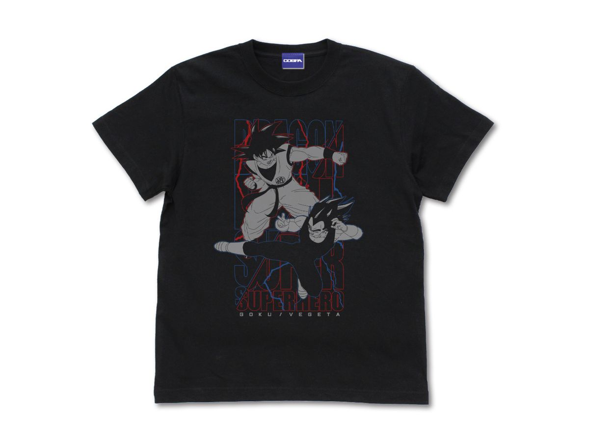 Dragon Ball Super Super Hero Goku & Vegeta T-shirt BLACK L