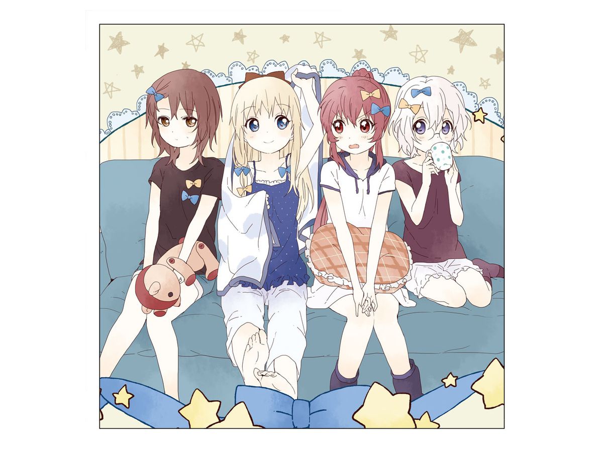 YuruYuri: Yui, Kyoko, Ayano, Chitose Cushion Cover