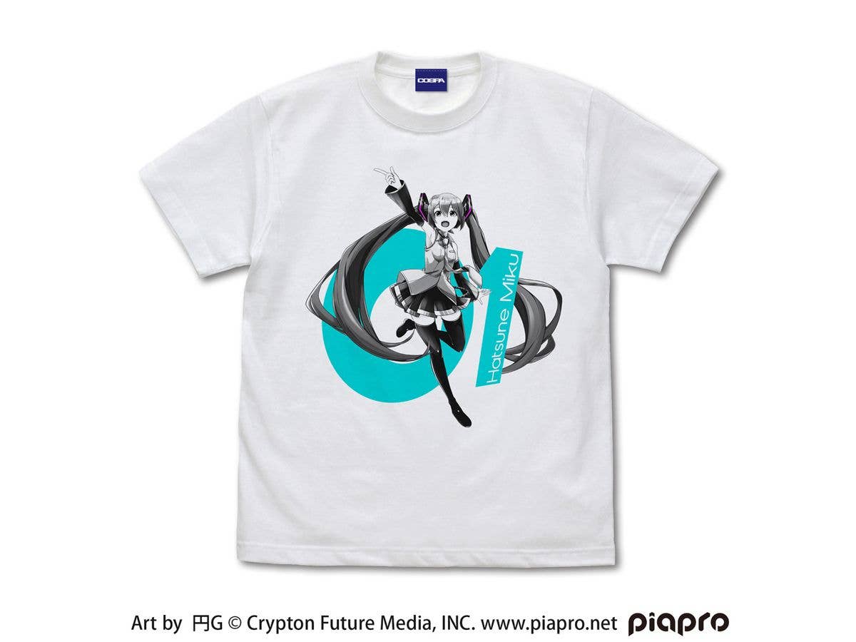 Hatsune Miku T-Shirt Circle G Ver. / White-L