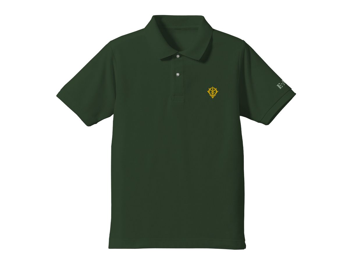 Mobile Suit Gundam: Zeon Earth Attack Force Embroidered Polo Shirt BRITISH GREEN S