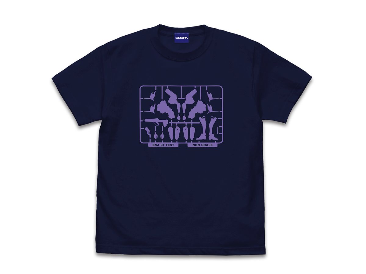 Evangelion: Figure T-Shirt Reprint Ver. / Navy-L