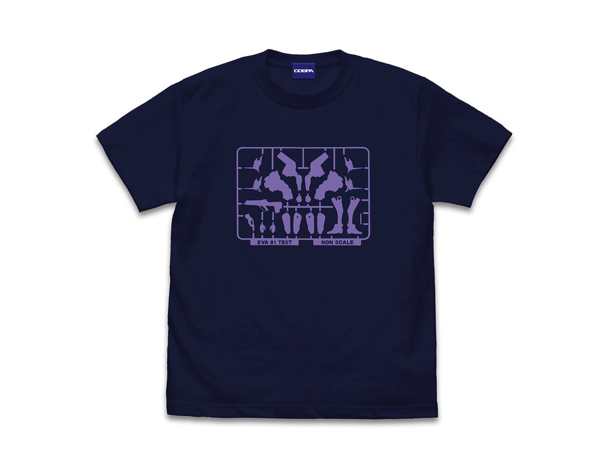 EVANGELION: Figure T-shirt Reprint Ver. NAVY XL