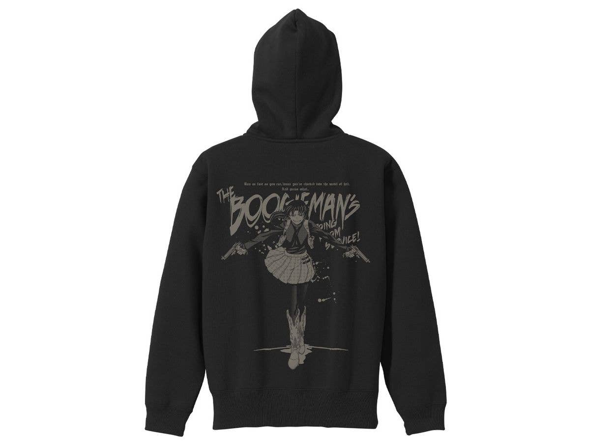Black Lagoon: Drawing Revy Zip Hoodie BLACK XL