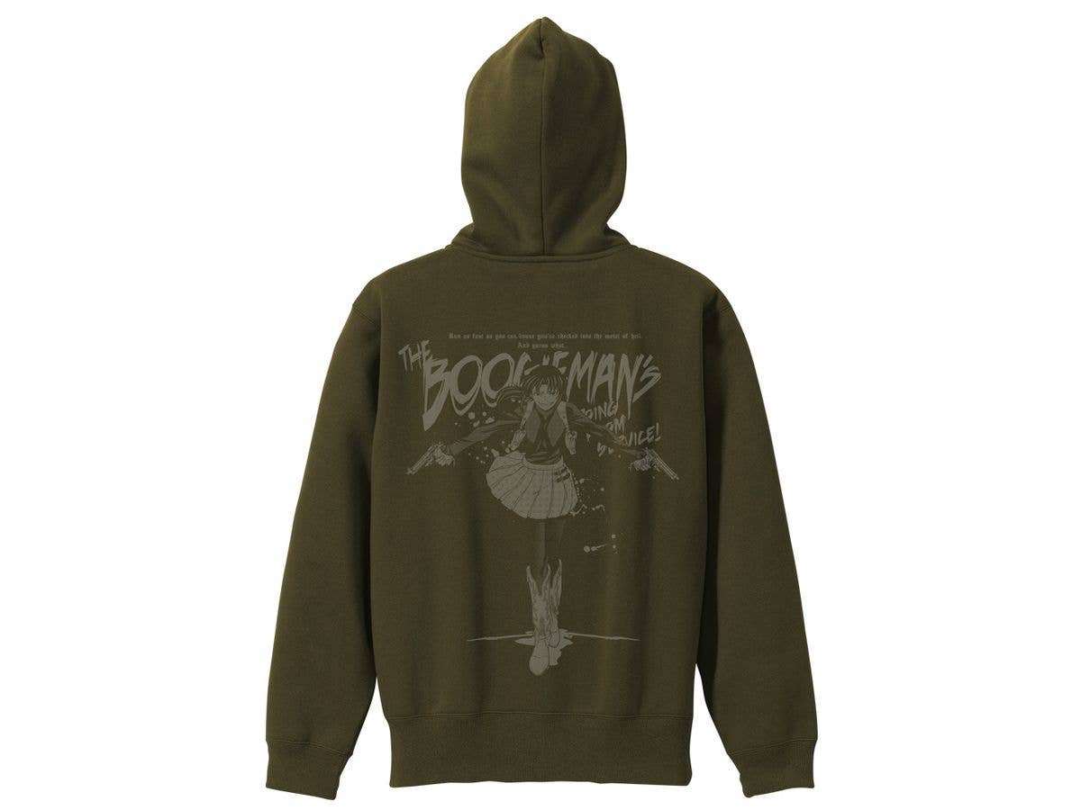 Black Lagoon: Drawing Revy Zip Hoodie MOSS L