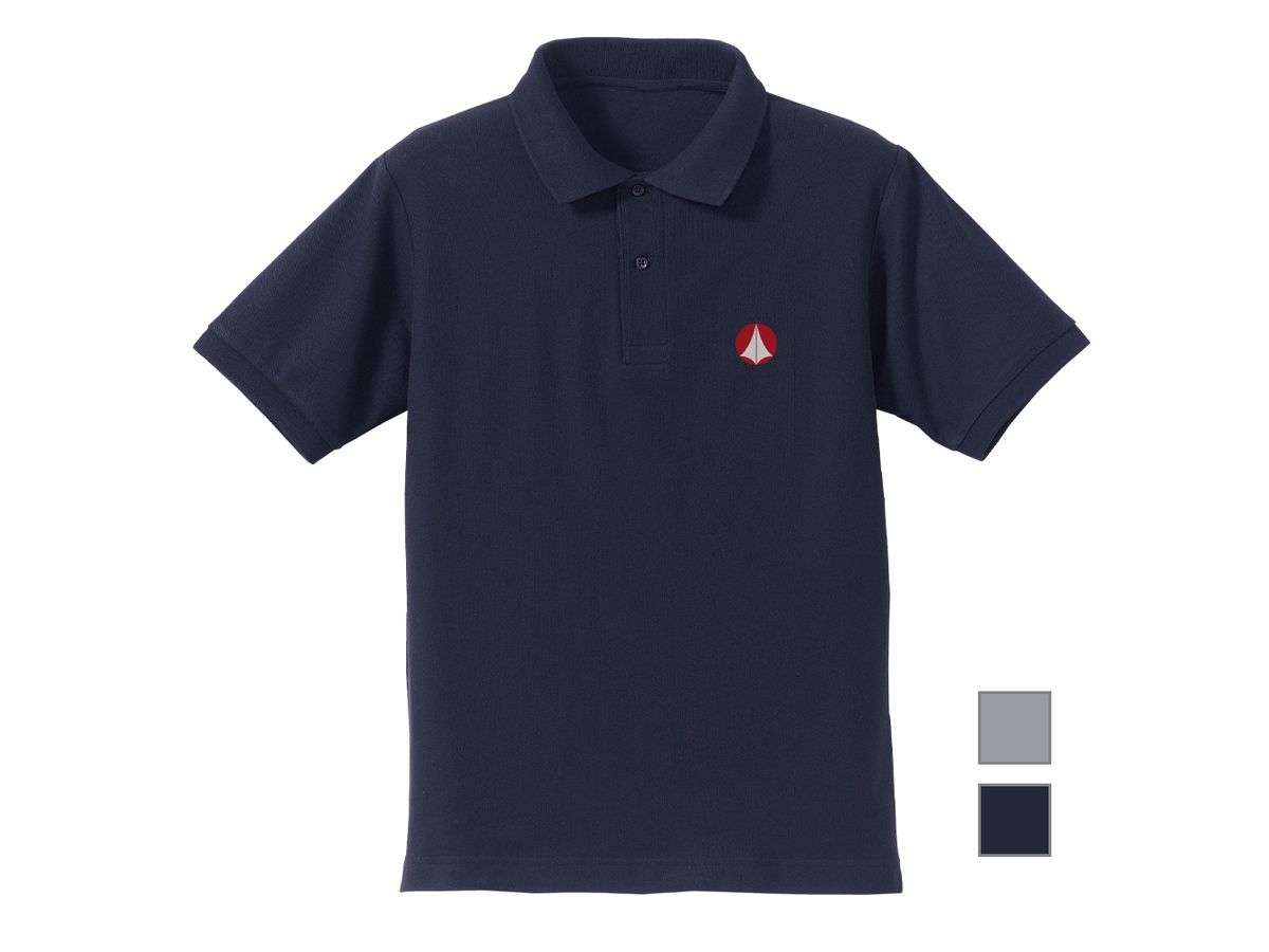Super Dimension Fortress Macross: United Forces Embroidered Polo Shirt/Navy-L