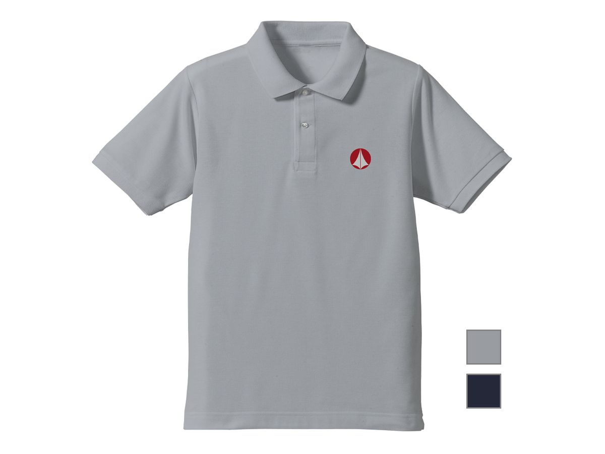 Super Dimension Fortress Macross: United Forces Embroidered Polo Shirt/Gray-L