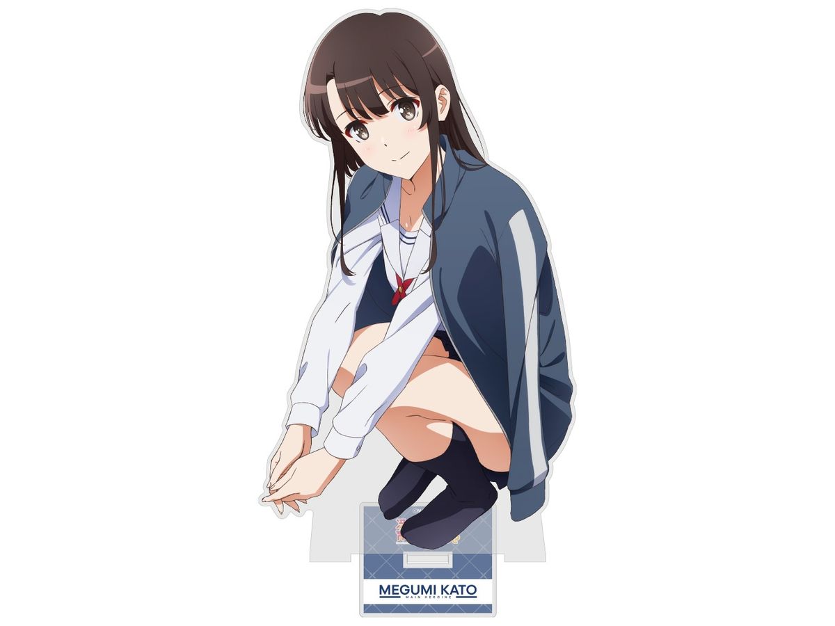 Saekano Fine: Original Illustration Megumi Kato Acrylic Stand (Large) Jersey ver.