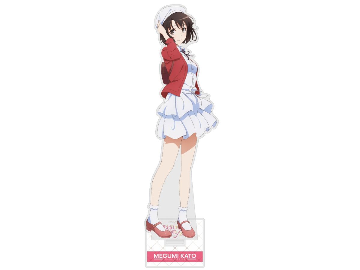 Saekano Fine: Original Illustration Megumi Kato Acrylic Stand (Large) Casual Wear ver.