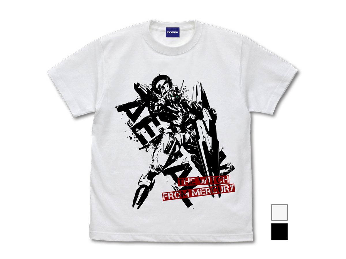 Mobile Suit Gundam Witch Of Mercury: Gundam Aerial T-Shirt / White-S