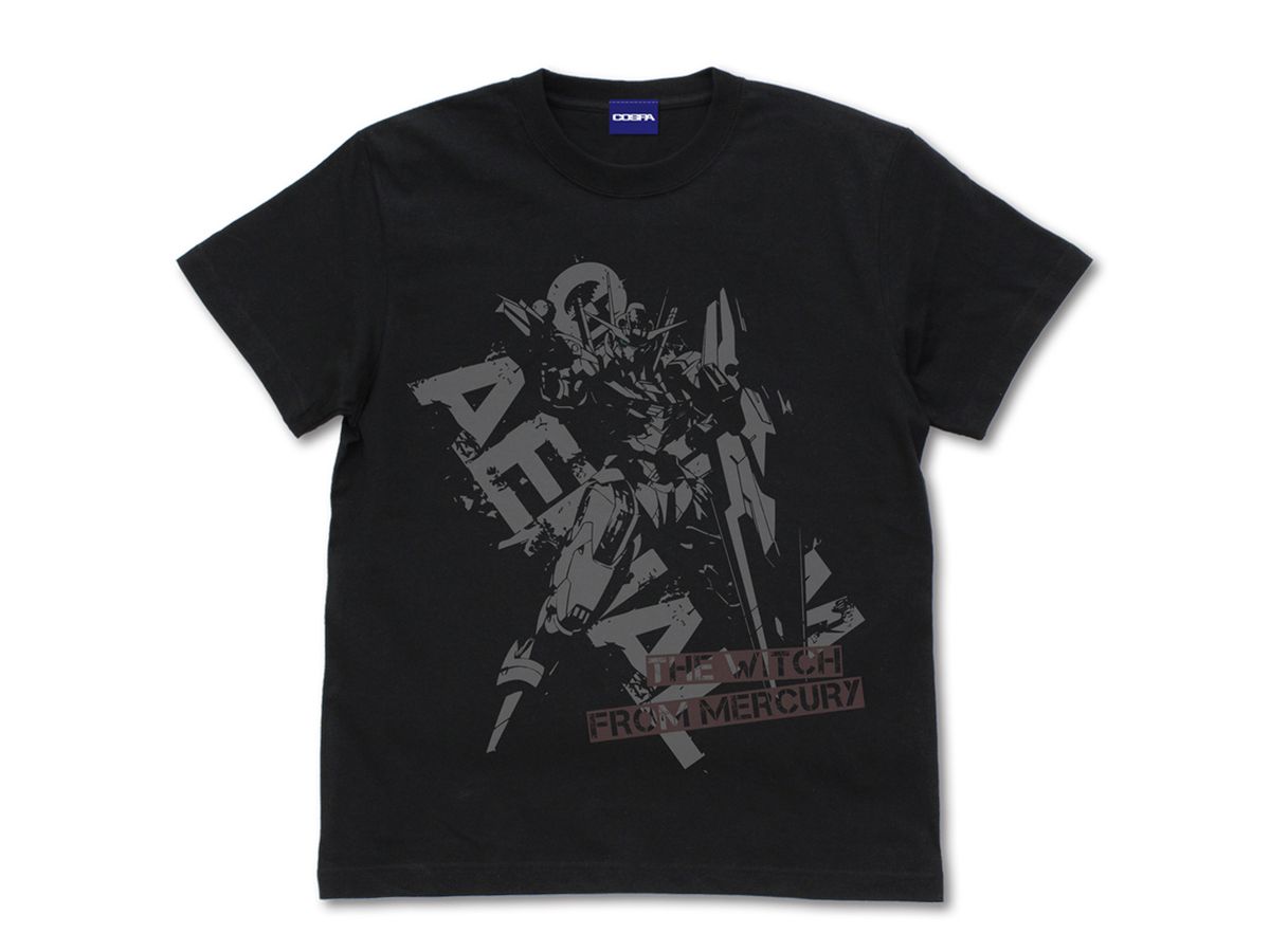 Mobile Suit Gundam Witch Of Mercury: Gundam Aerial T-Shirt / Black-M
