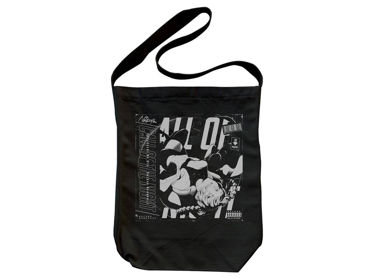 Yofukashi no Uta: Nazuna Record Jacket Shoulder Tote/BLACK