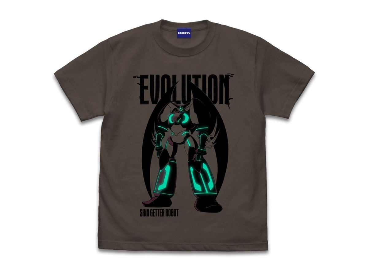 Change Getter Robo!! The Last Day of the World: Shin Getter Robo T-shirt CHARCOAL XL