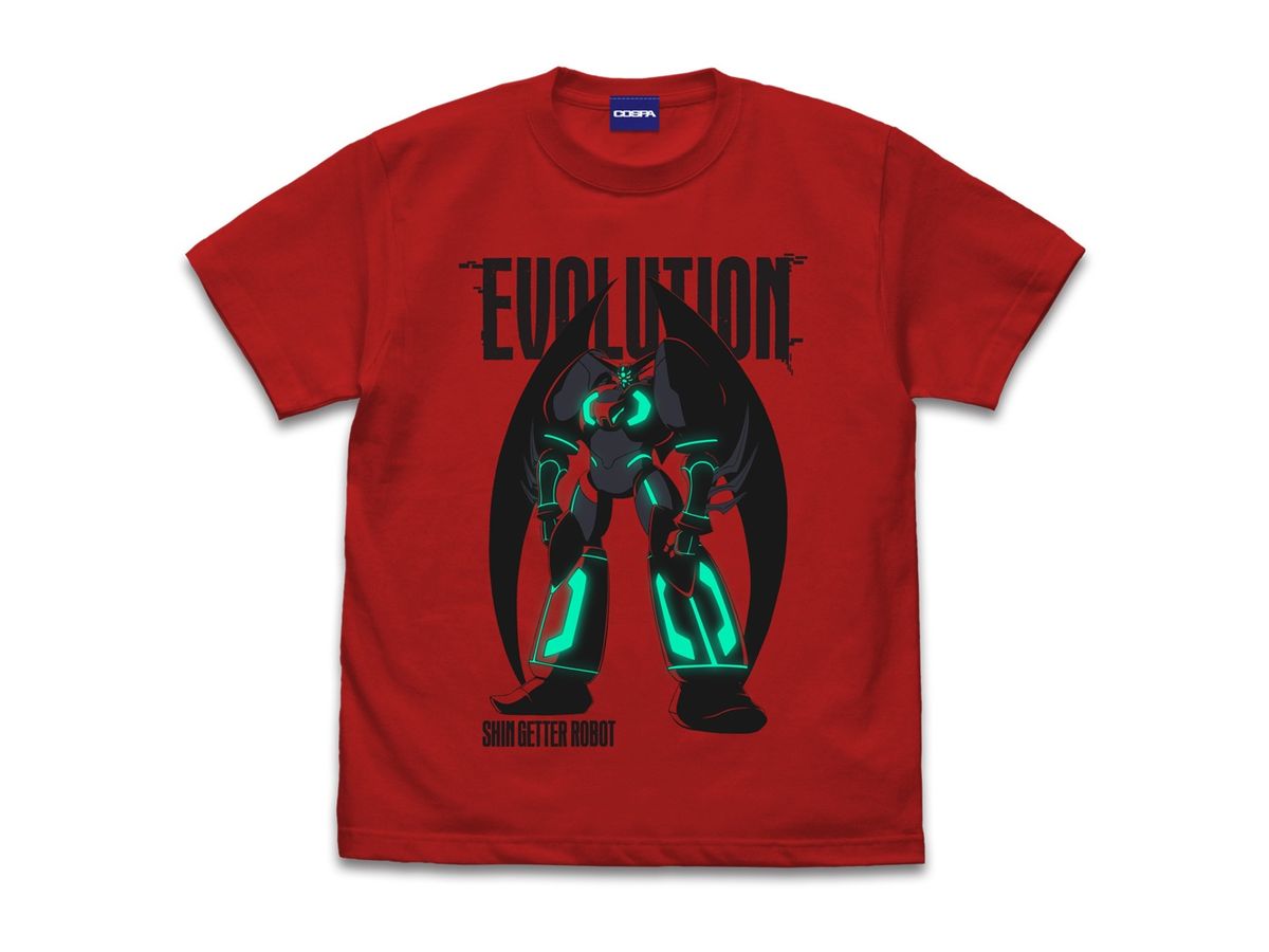 Change Getter Robo!! The Last Day of the World: Shin Getter Robo T-shirt RED S
