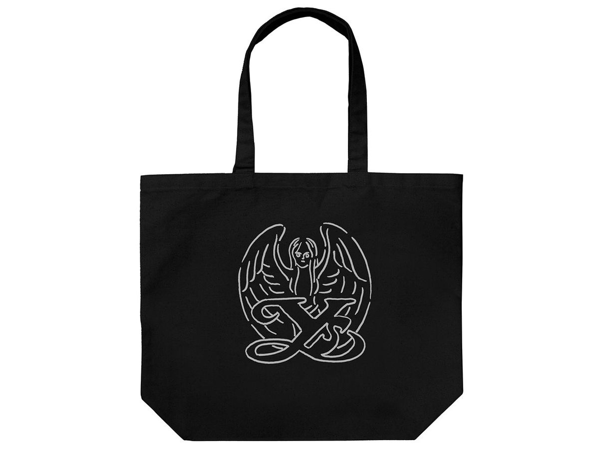 Y's: Hand Drawn Illustration Goddess Large Tote BLACK