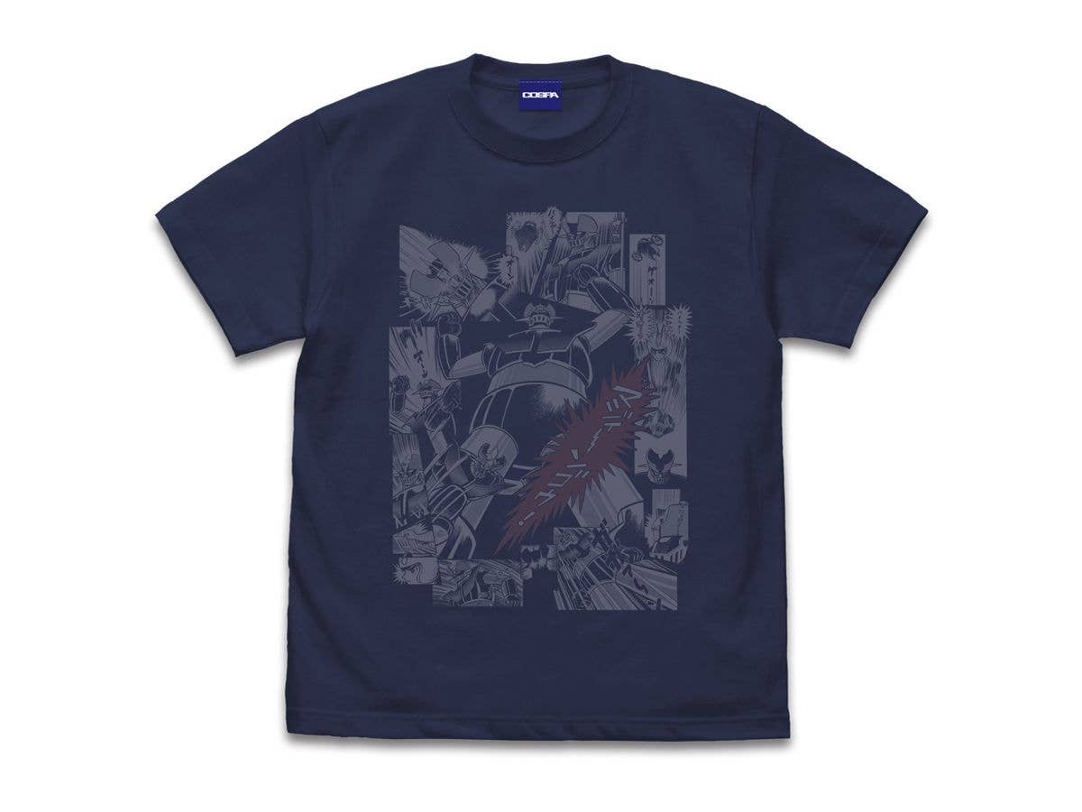 Mazinger Z (Original): Mazinger Z Mazinger Go! T-Shirt / Indigo-XL