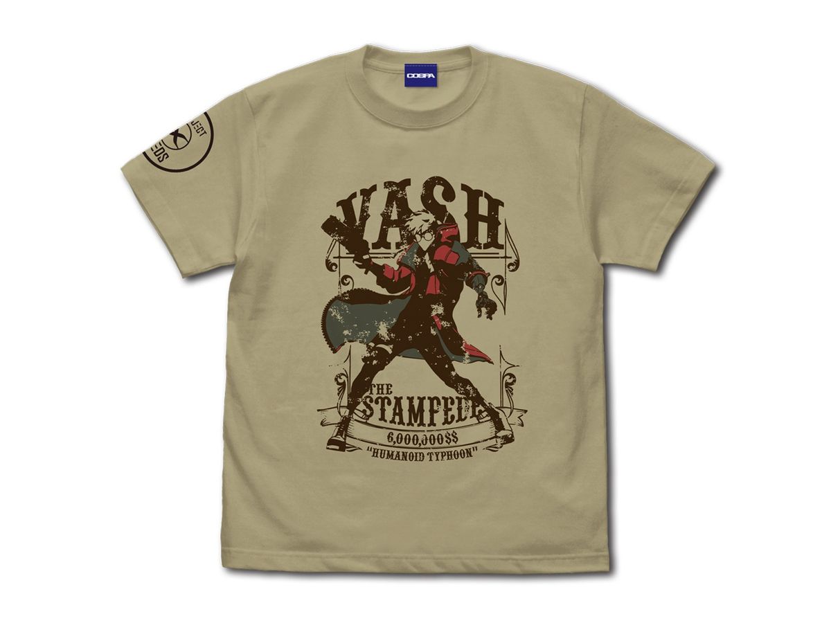 TRIGUN STAMPEDE: Vash the Stampede T-shirt SAND KHAKI S