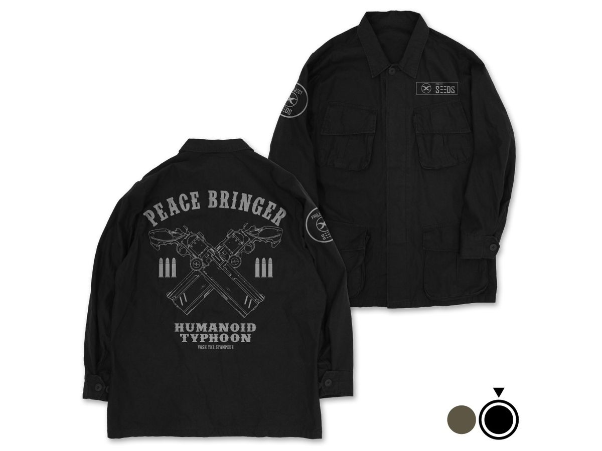 TRIGUN STAMPEDE: Peace Bringer Fatigue Jacket BLACK XL