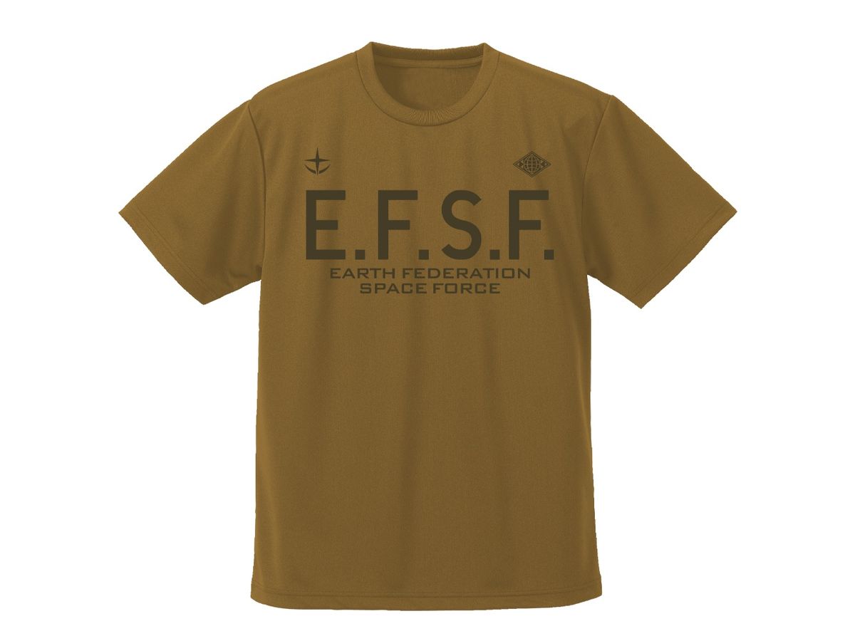 Mobile Suit Gundam: E.F.S.F. Dry T-shirt BROWN L