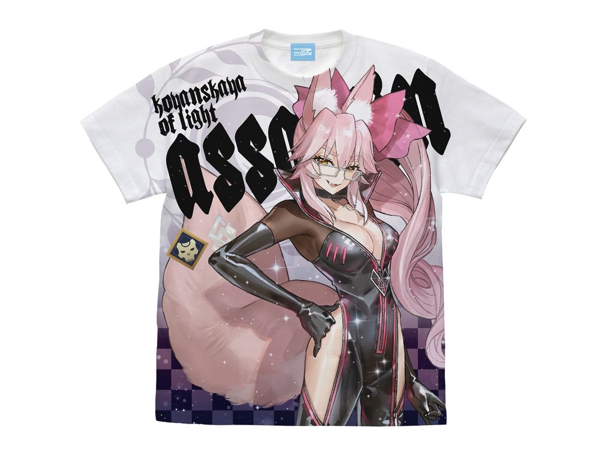 Fate/Grand Order: Assassin Koyanskaya of Light Full Graphic T-shirt WHITE XL