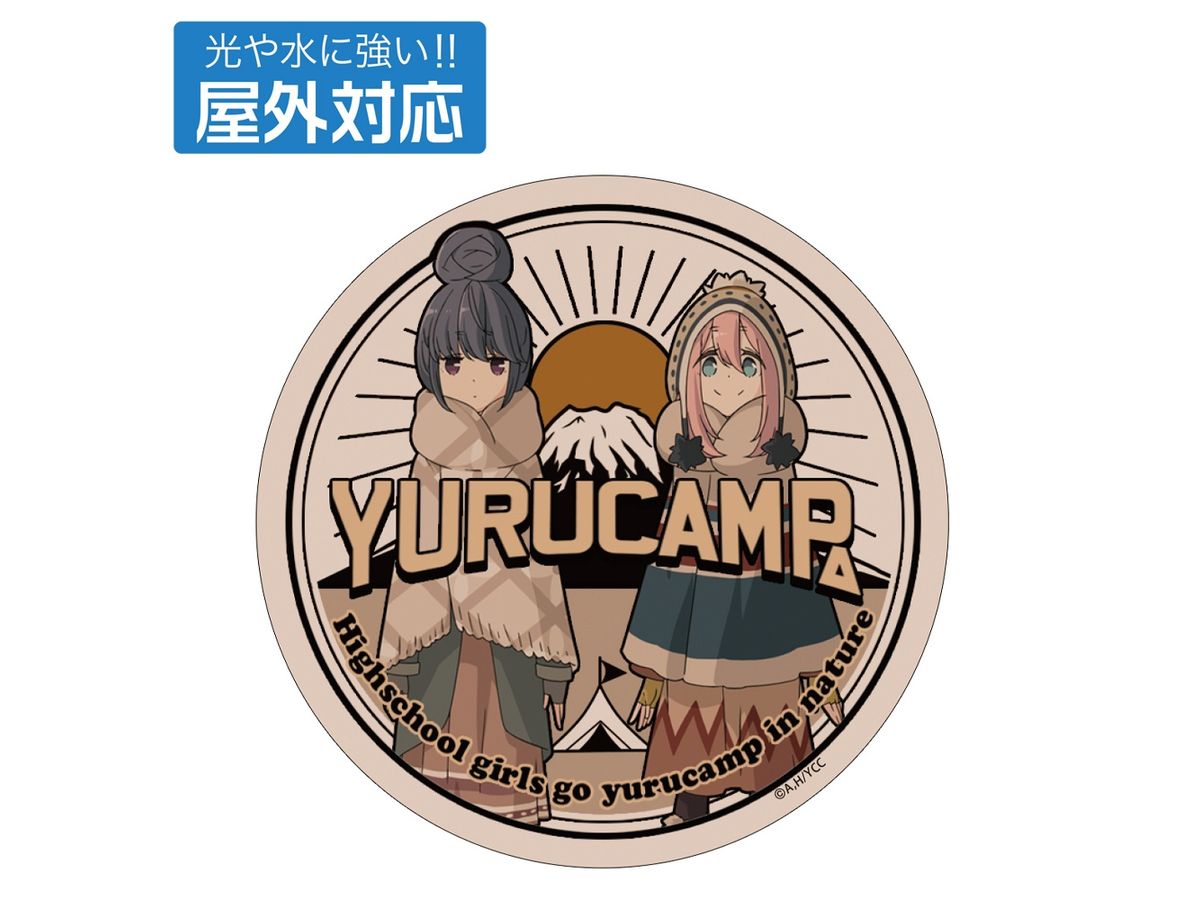 Laid-Back Camp: Nadeshiko & Rin Outdoor Sticker