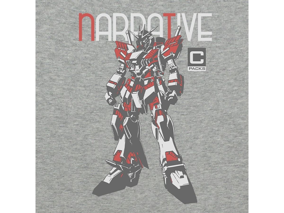 Mobile Suit Gundam Narrative: Narrative Gundam C Equipment T-shirt MIX GRAY S