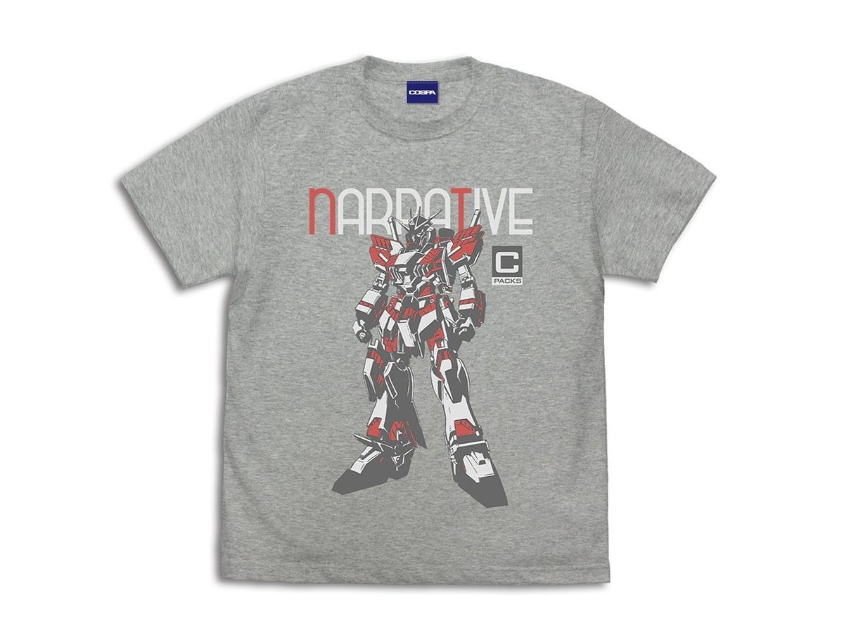 Mobile Suit Gundam Narrative: Narrative Gundam C Equipment T-shirt MIX GRAY XL