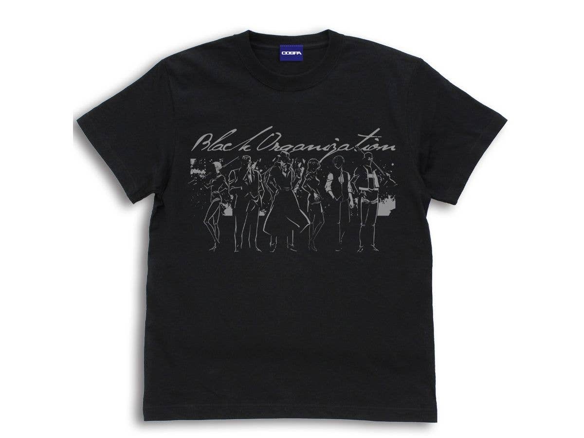 Detective Conan: Black Organization Silhouette T-Shirt BLACK XL