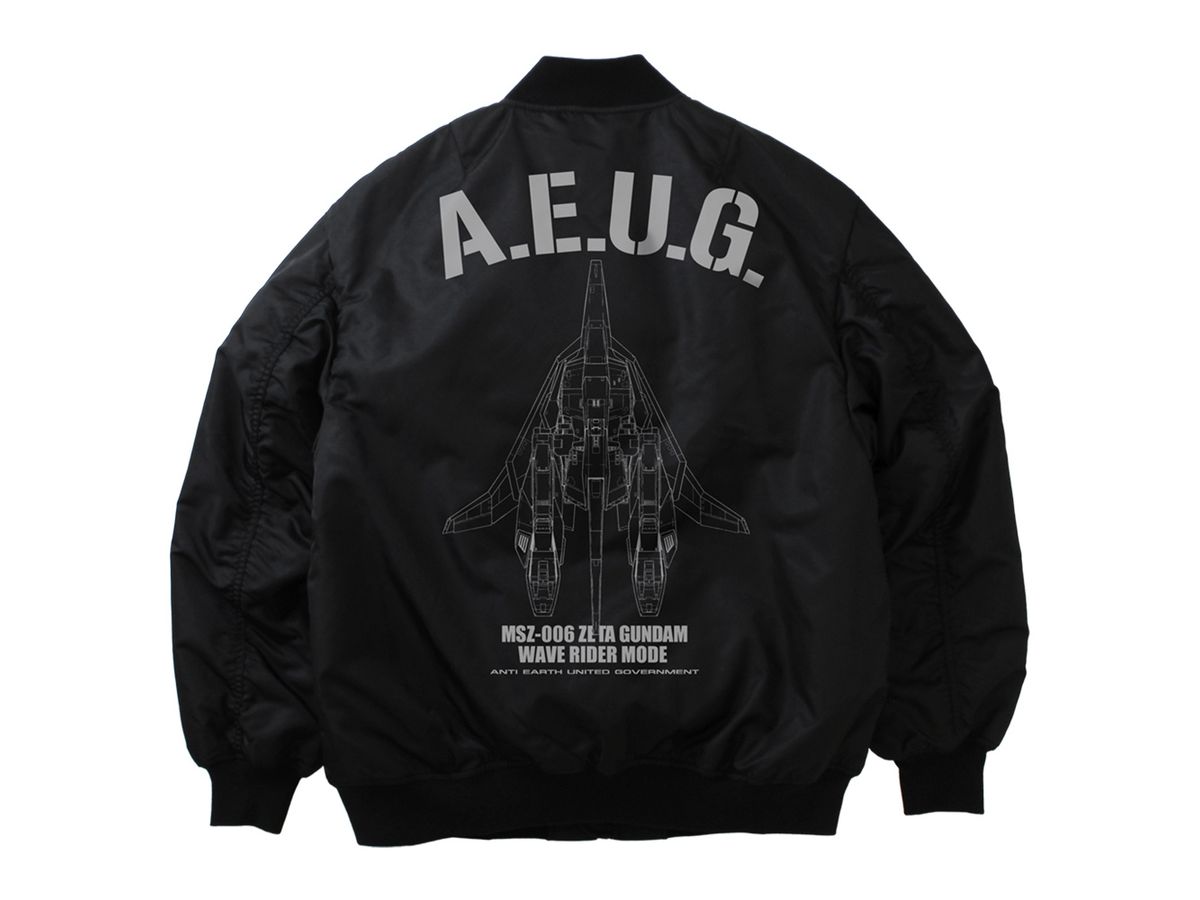 Mobile Suit Z Gundam: Original Waverider Ma-1 Jacket / Black-L